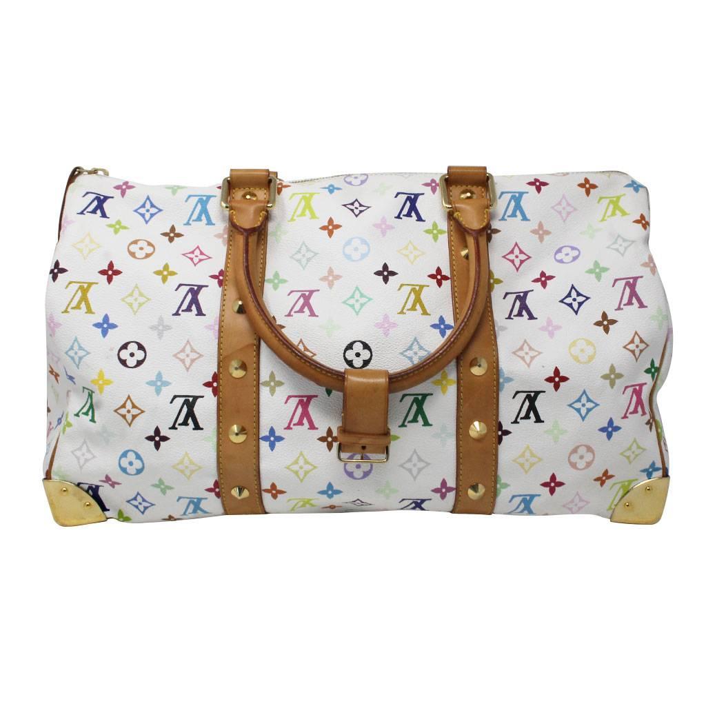 Brand: Louis Vuitton
Style: Keepall 45
Handles: Cowhide Leather Handles; Drop: 7.5
