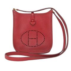 hermes evelyne bag red