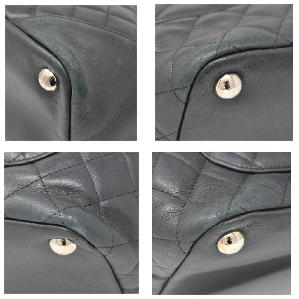 Chanel Cambon Line Large Black Calf Shoulder Tote Bag 2