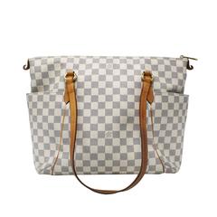 Louis Vuitton Totally MM Damier Azur Handbag Purse in Dust Bag