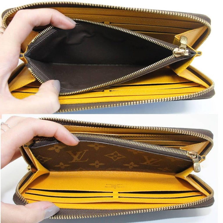 Louis Vuitton Clemence Monogram Jonquille Wallet in Dust Bag at 1stDibs