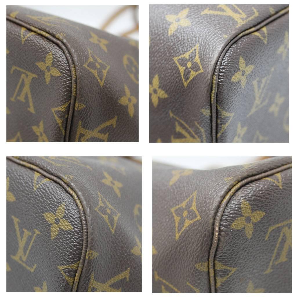 Brown Louis Vuitton Neverfull MM Monogram Canvas Tote Bag