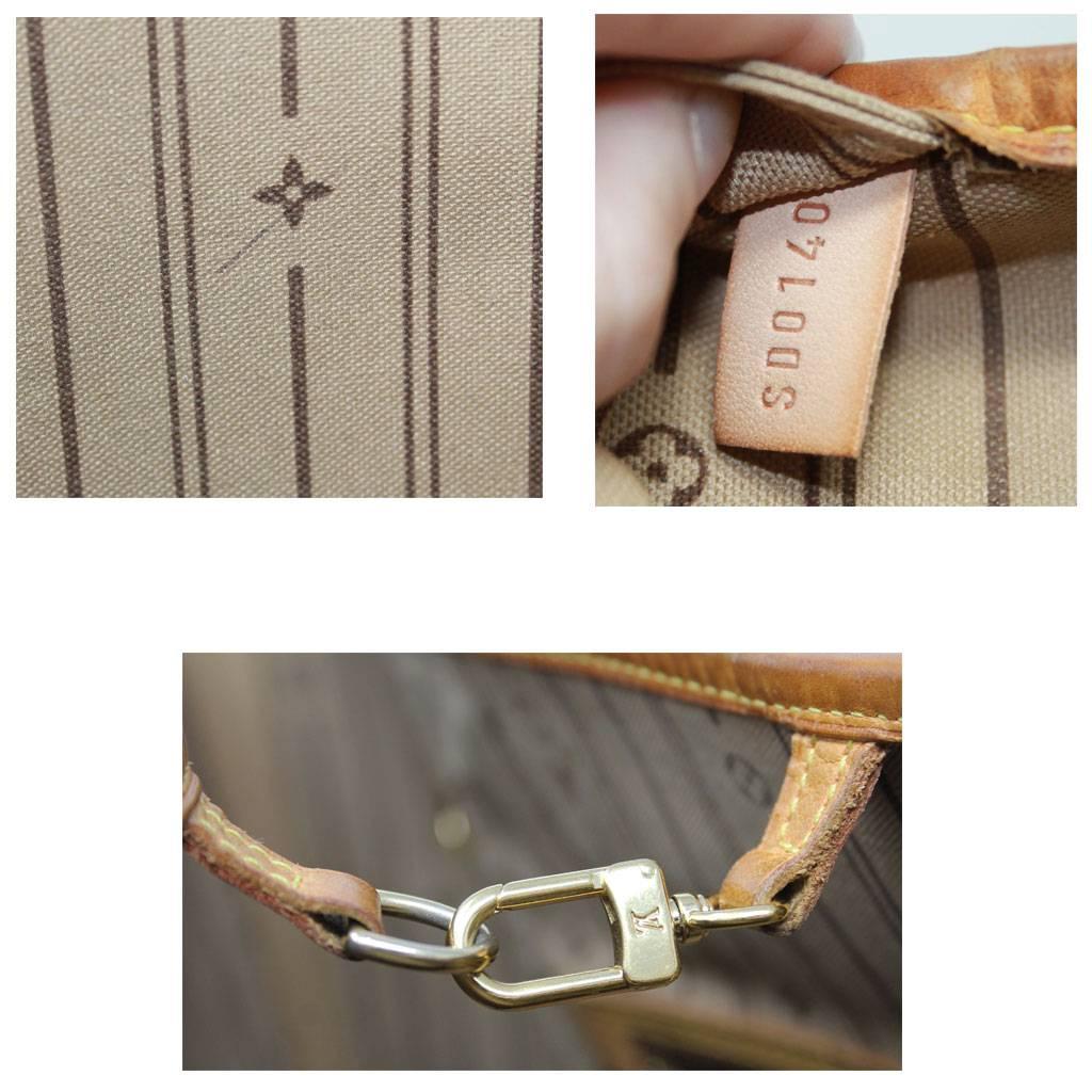 Louis Vuitton Neverfull MM Monogram Canvas Tote Bag 4