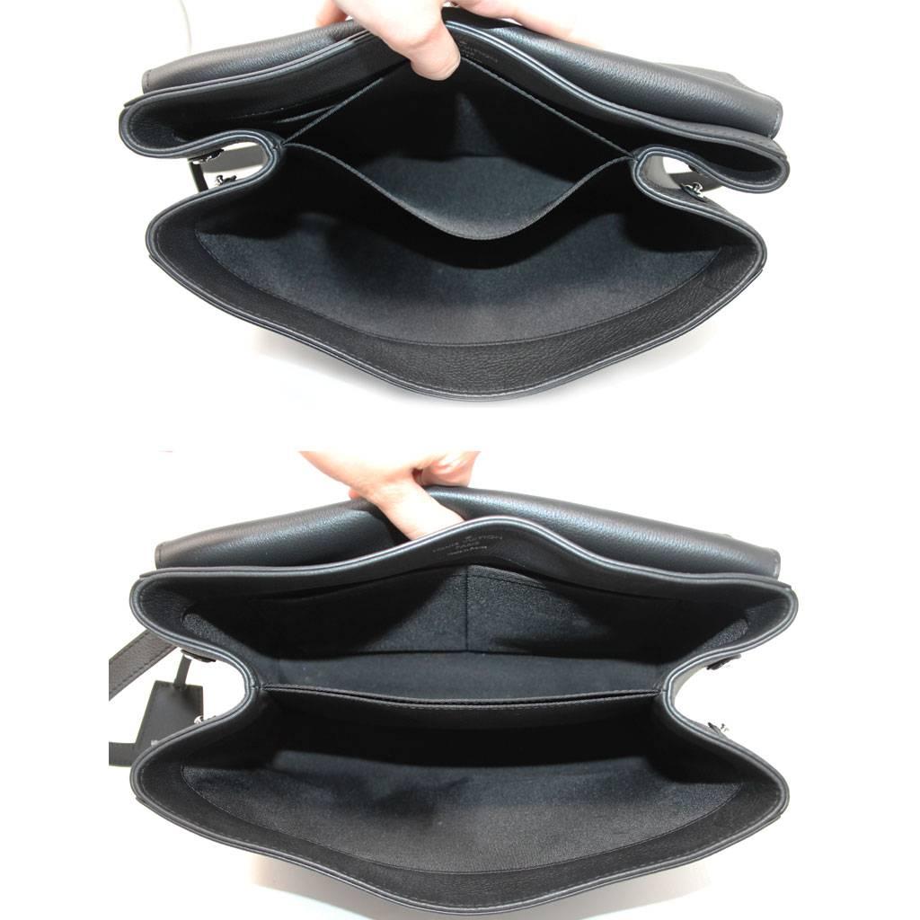Louis Vuitton Lockme II Noir Black Calfskin Handbag Shoulder Bag 4