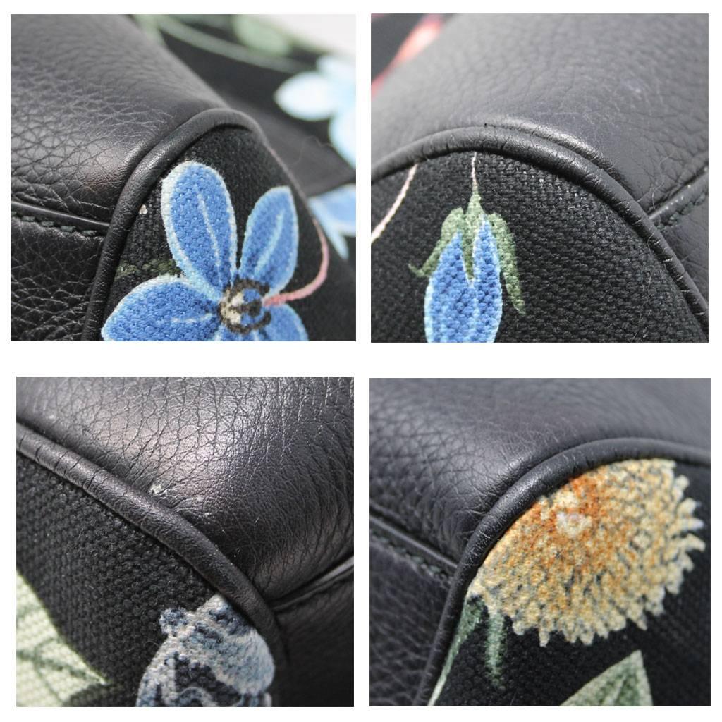 gucci black floral bag