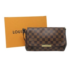 Louis Vuitton Damier Ebene Favorite MM Handbag Purse