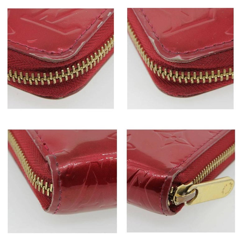 Louis Vuitton Zippy Wallet Red Vernis Leather in Box at 1stDibs | louis ...