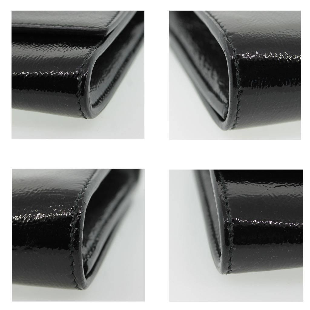 ysl clutch patent leather
