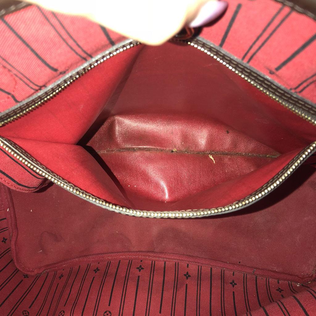 Authentic Louis Vuitton Neverfull GM Damier Ebene Tote Handbag 3