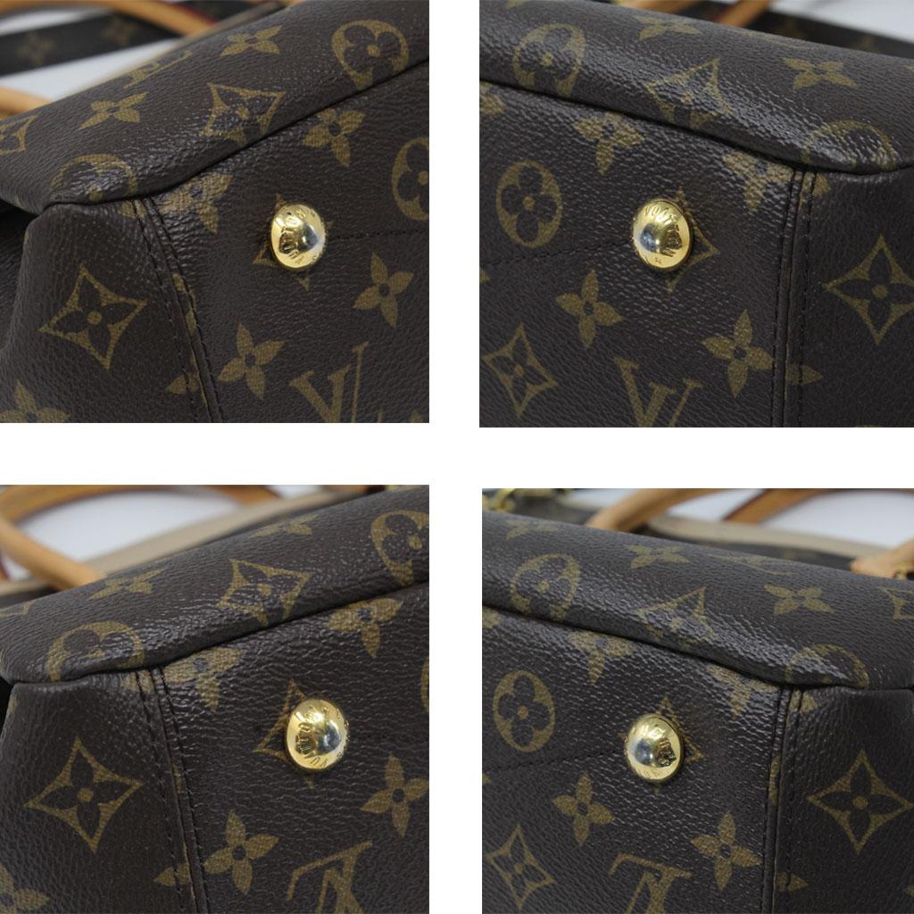 Black Authentic Louis Vuitton Pallas Monogram Beige Handbag Purse For Sale