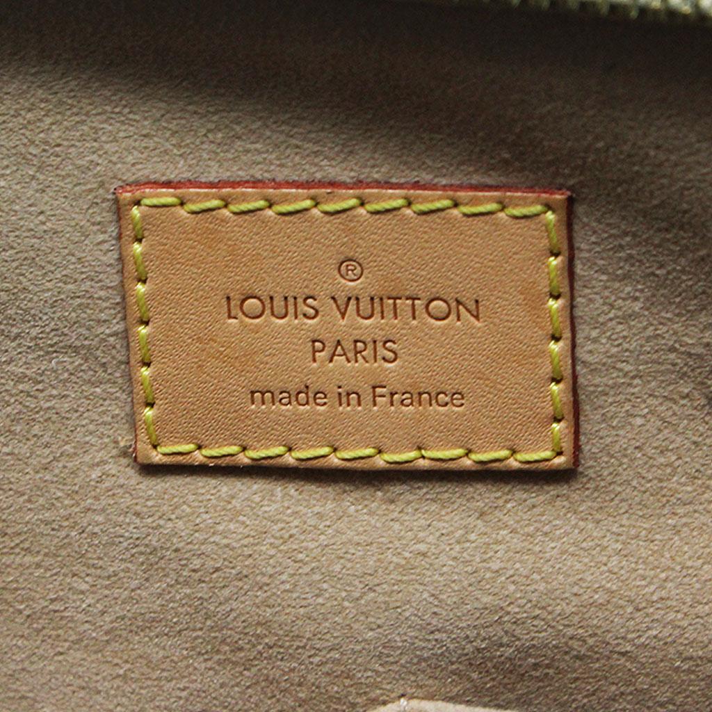 Authentic Louis Vuitton Pallas Monogram Beige Handbag Purse For Sale 1