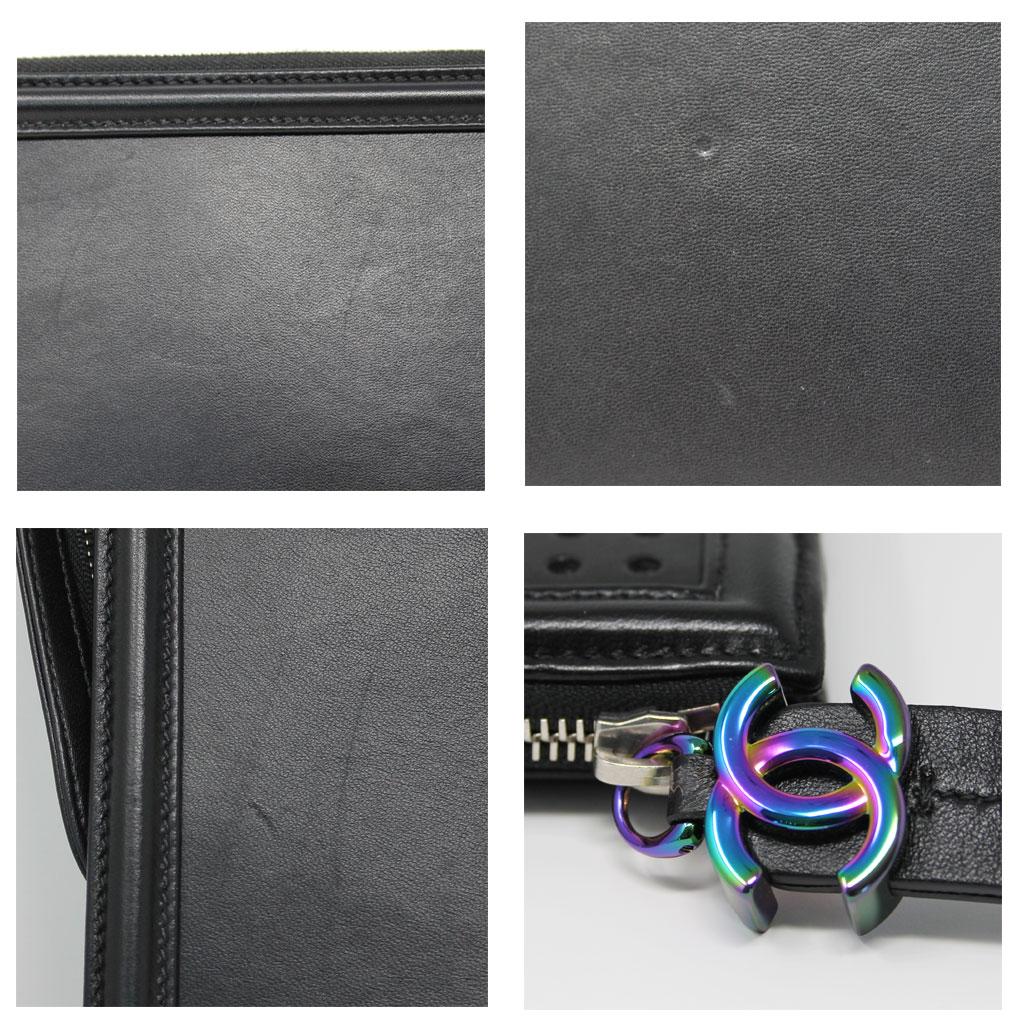chanel black clutch
