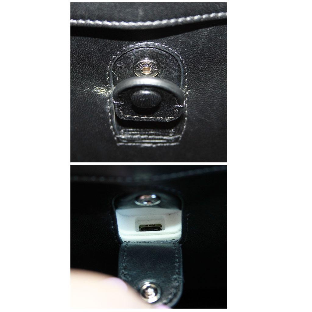 Women's or Men's Chanel LED Boy Black Clutch No. 24