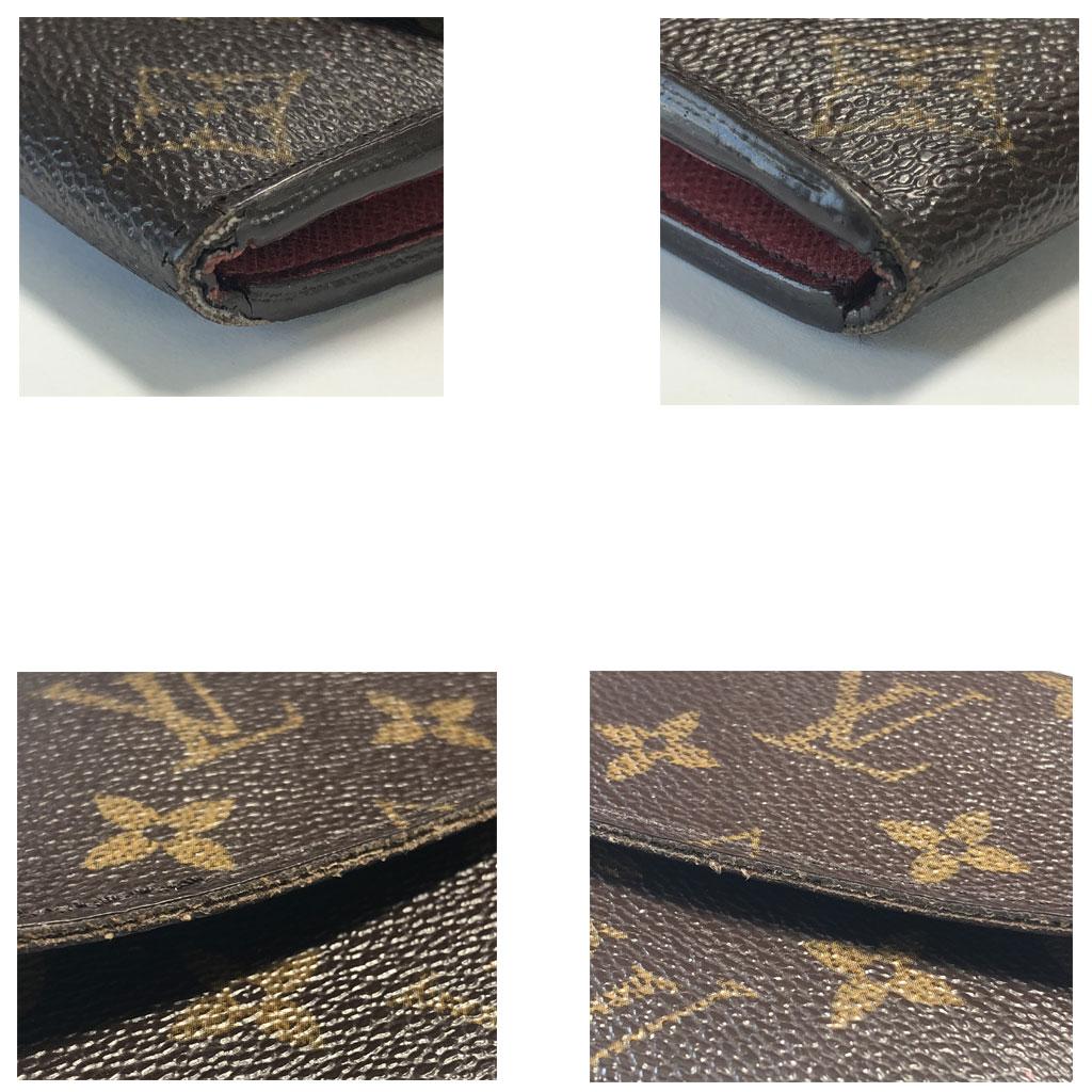 Louis Vuitton Emilie Rouge Monogram Wallet In Fair Condition In Boca Raton, FL