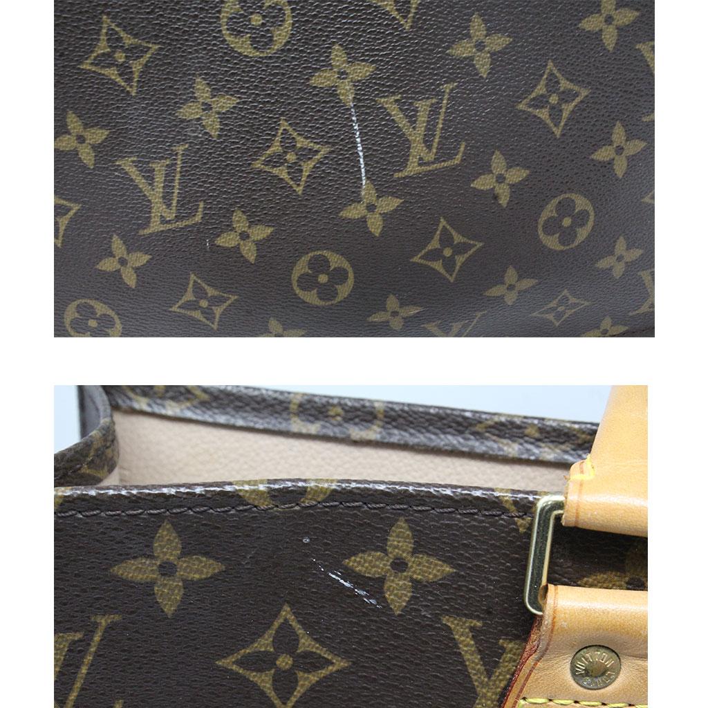 Black Louis Vuitton Sac Plat Monogram Large Tote Handbag 