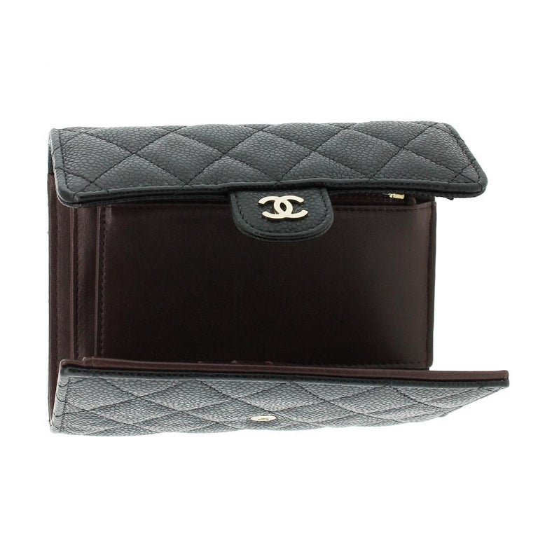 Chanel Black Petite Maroquinerie Caviar Wallet in Box No. 25 at 1stDibs   chanel petite maroquinerie wallet, chanel maroquinerie, chanel petit  maroquinerie