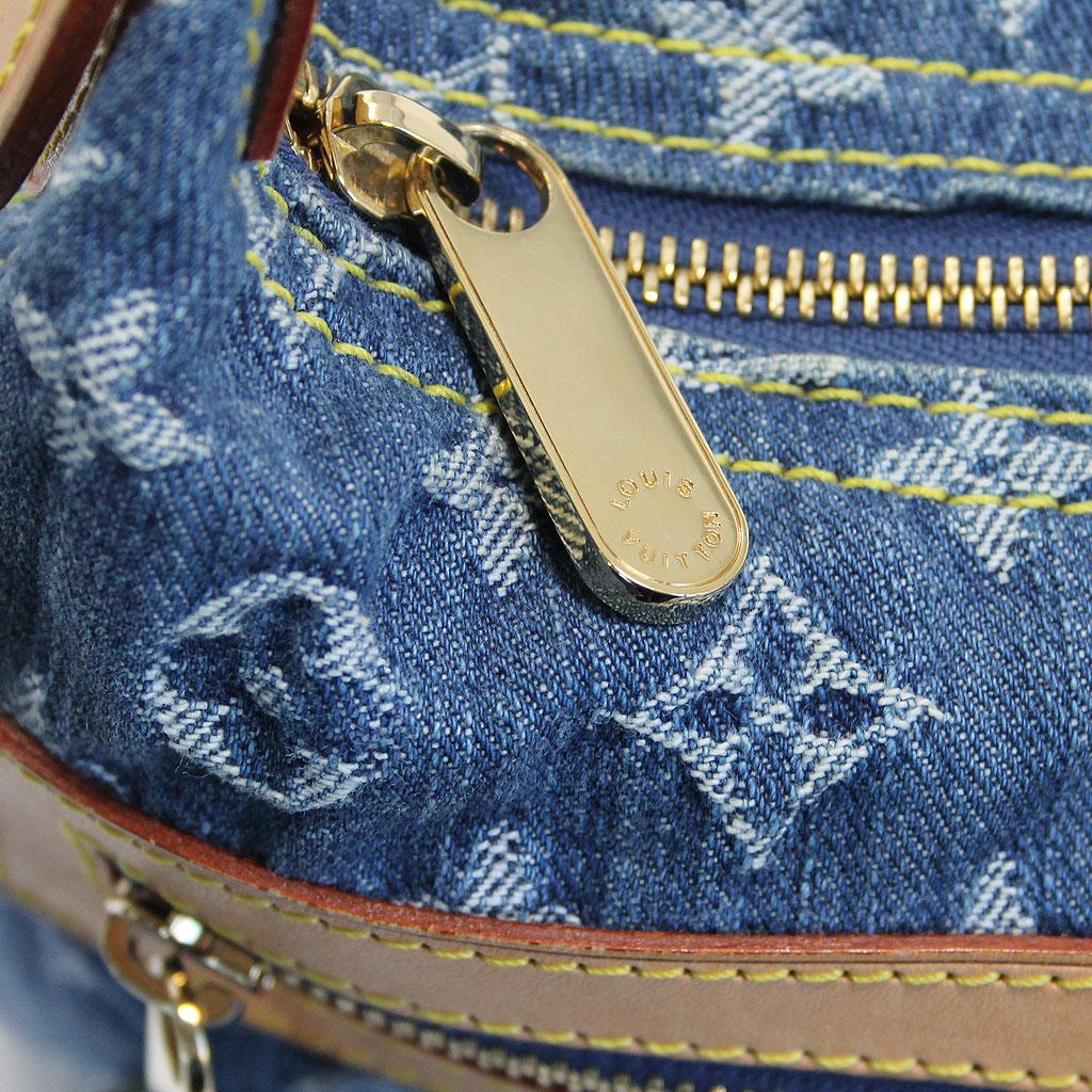 Louis Vuitton Denim Baggy PM Handbag Shoulder Bag with Dust Bag & Receipt 1