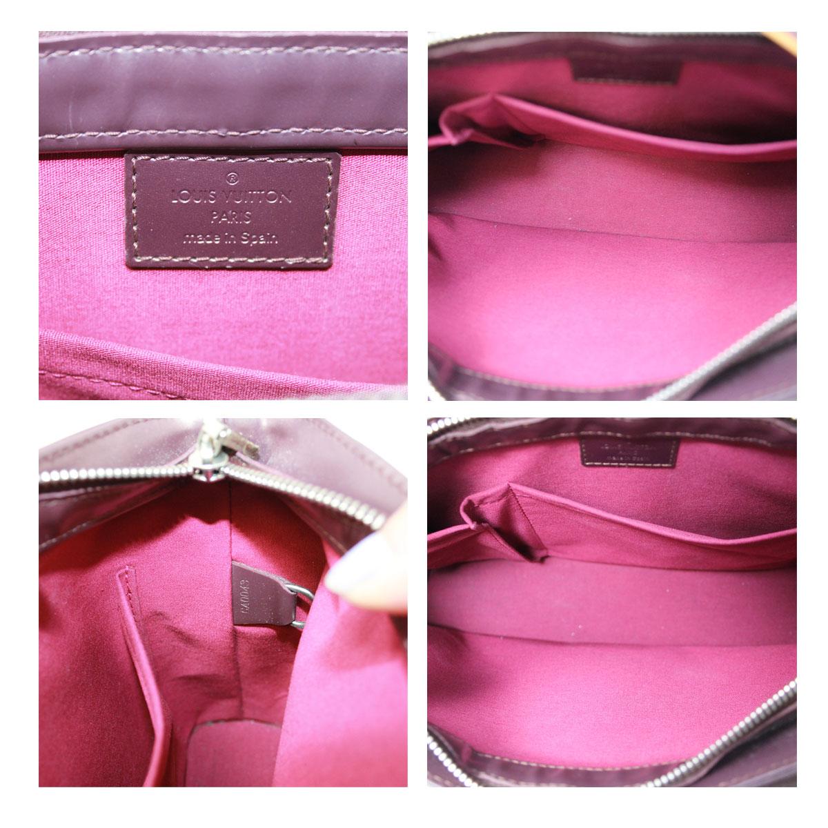 Louis Vuitton Allston Mat Purple Shoulder Bag Purse With Dust Bag In Good Condition For Sale In Boca Raton, FL