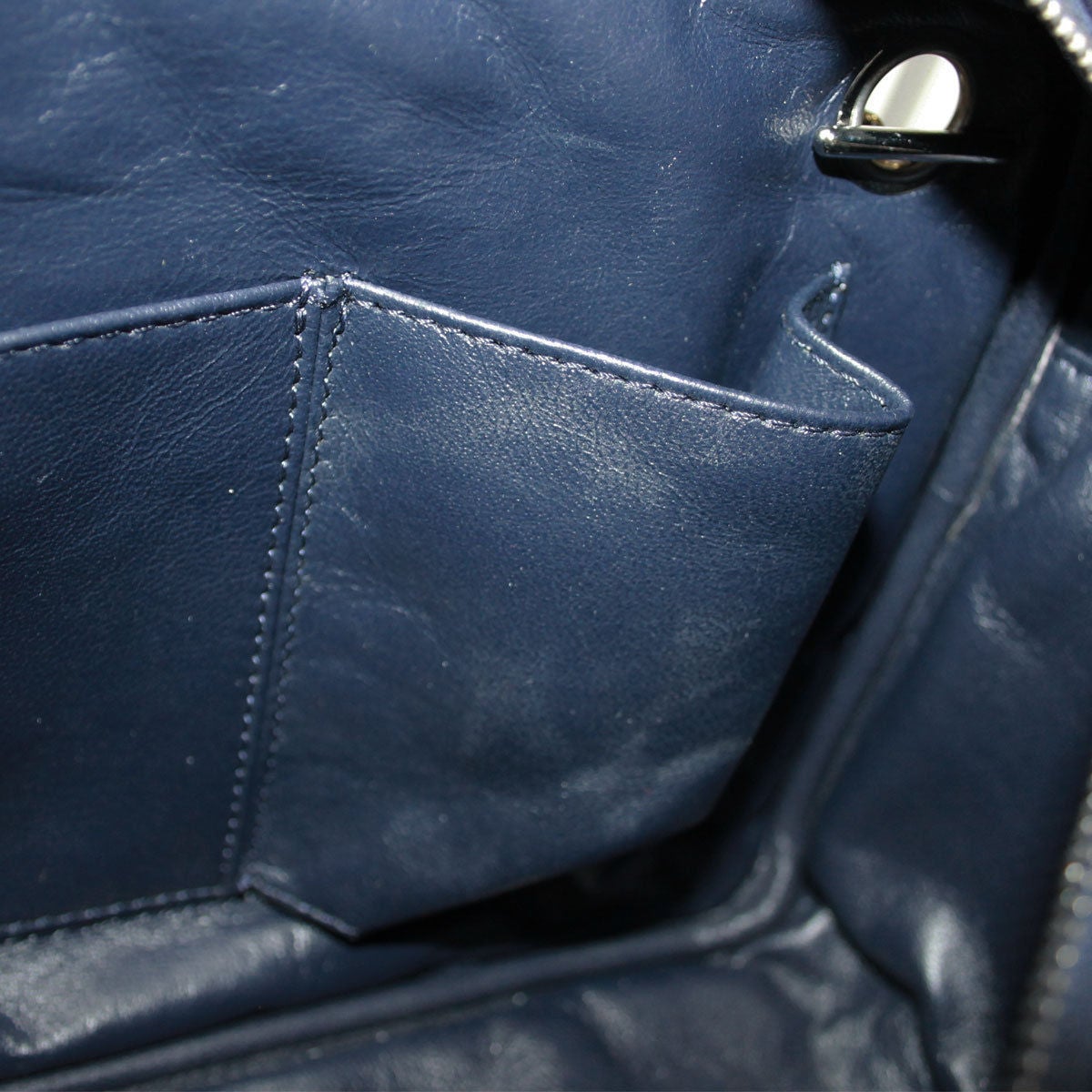 Chanel Navy Lambskin No. 12 Camera Bag Purse SHW Shoulder Bag 5