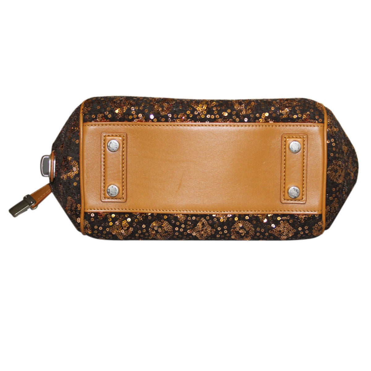 Louis Vuitton Limited Edition Caramel Monogram Sequins Sunshine Express Baby Bag In Excellent Condition In Boca Raton, FL