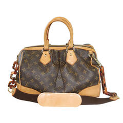 Vintage Louis Vuitton RARE Monogram Stephen Tortoise Link Shoulder Strap Bag