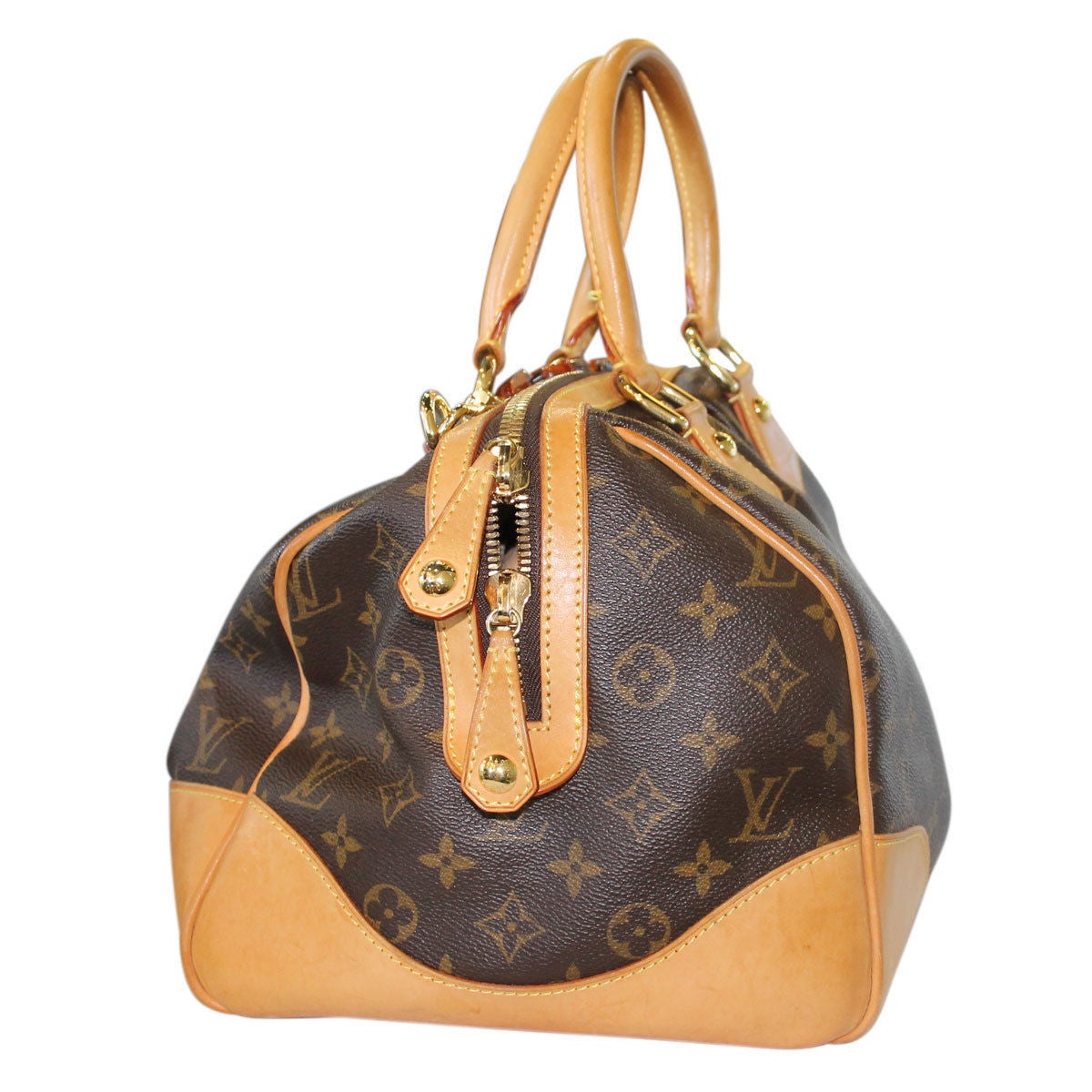 Louis Vuitton RARE Monogram Stephen Tortoise Link Shoulder Strap Bag at ...