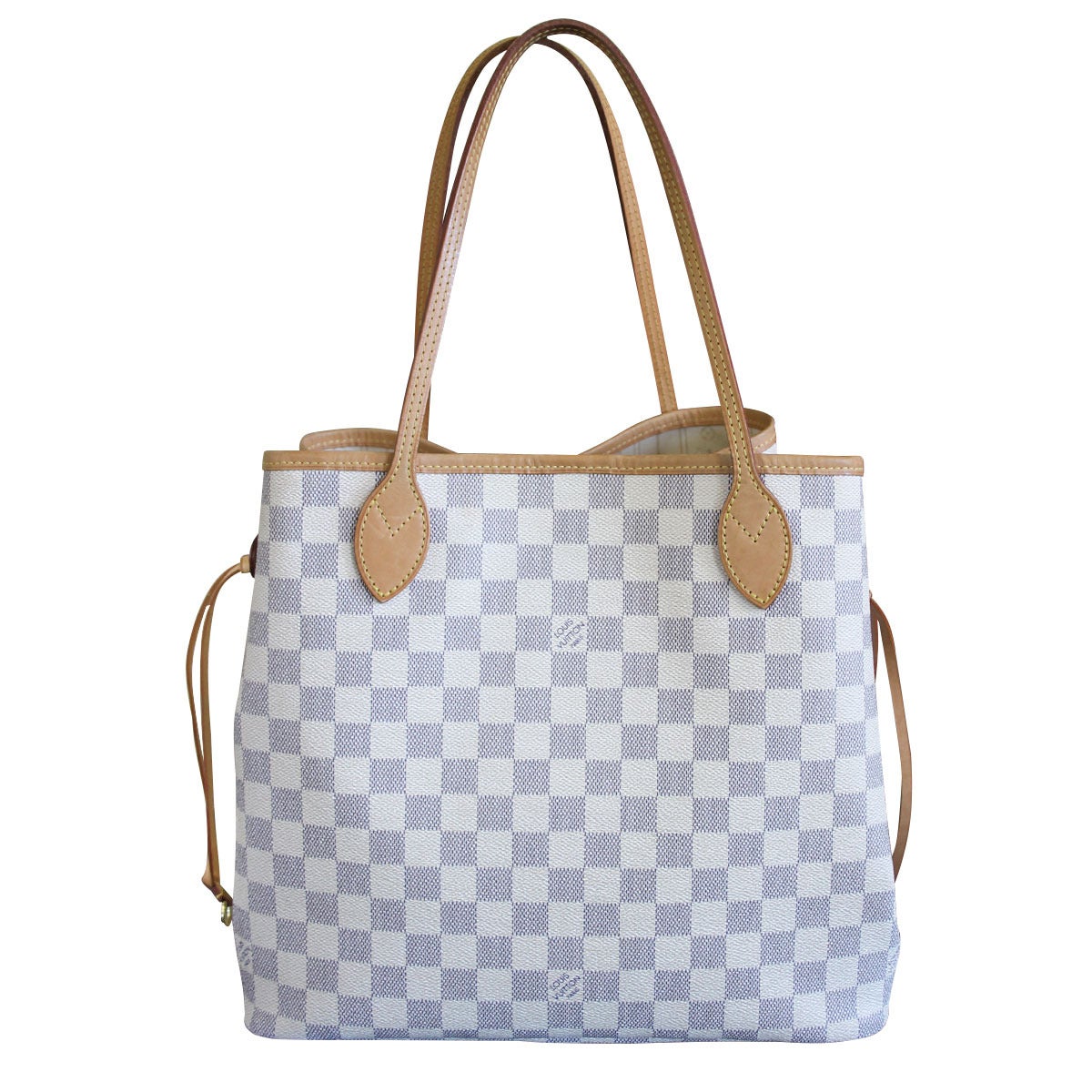 Brand: Louis Vuitton
Style: Tote
Handles: Natural Cowhide Leather Trim Shoulder Straps
Measurements: 18.75