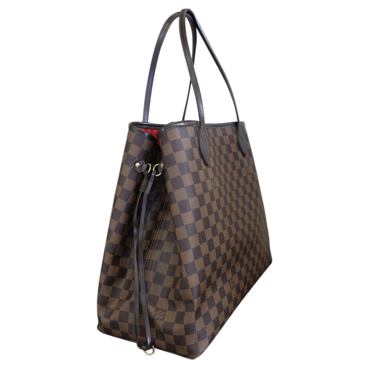 Louis Vuitton Neverfull GM Damier Ebene Tote Handbag in Box at 1stdibs