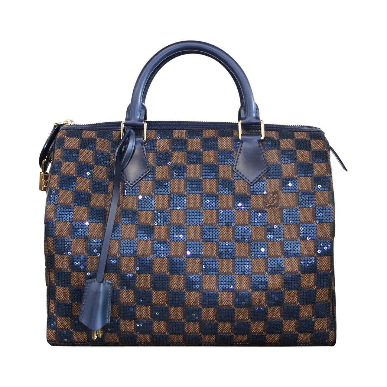 Louis Vuitton Sequins Speedy 30 Damier Pailletes Infini Ebene Bag at 1stdibs