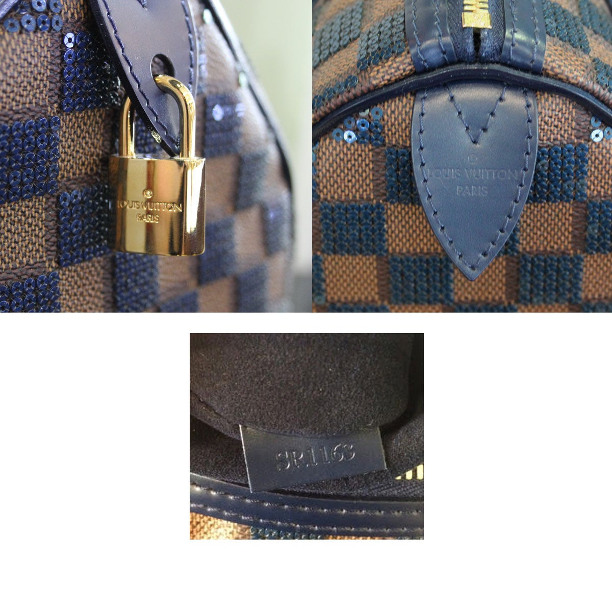 Louis Vuitton Sequins Speedy 30 Damier Pailletes Infini Ebene Bag 2