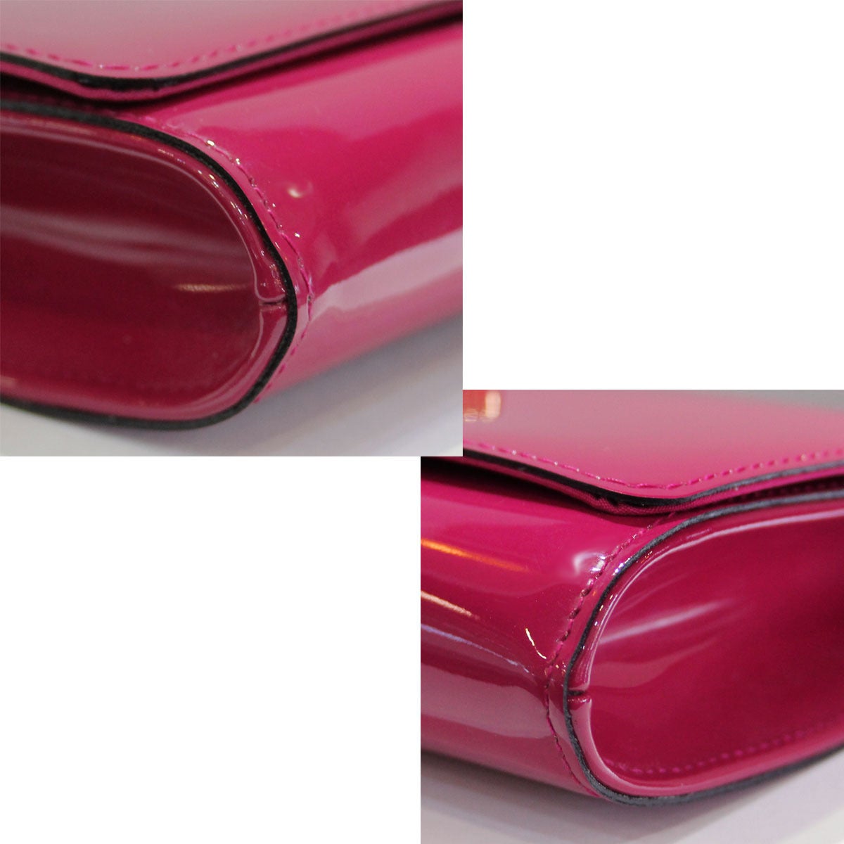 Louis Vuitton Louise Indian Rose Patent Leather Clutch 2