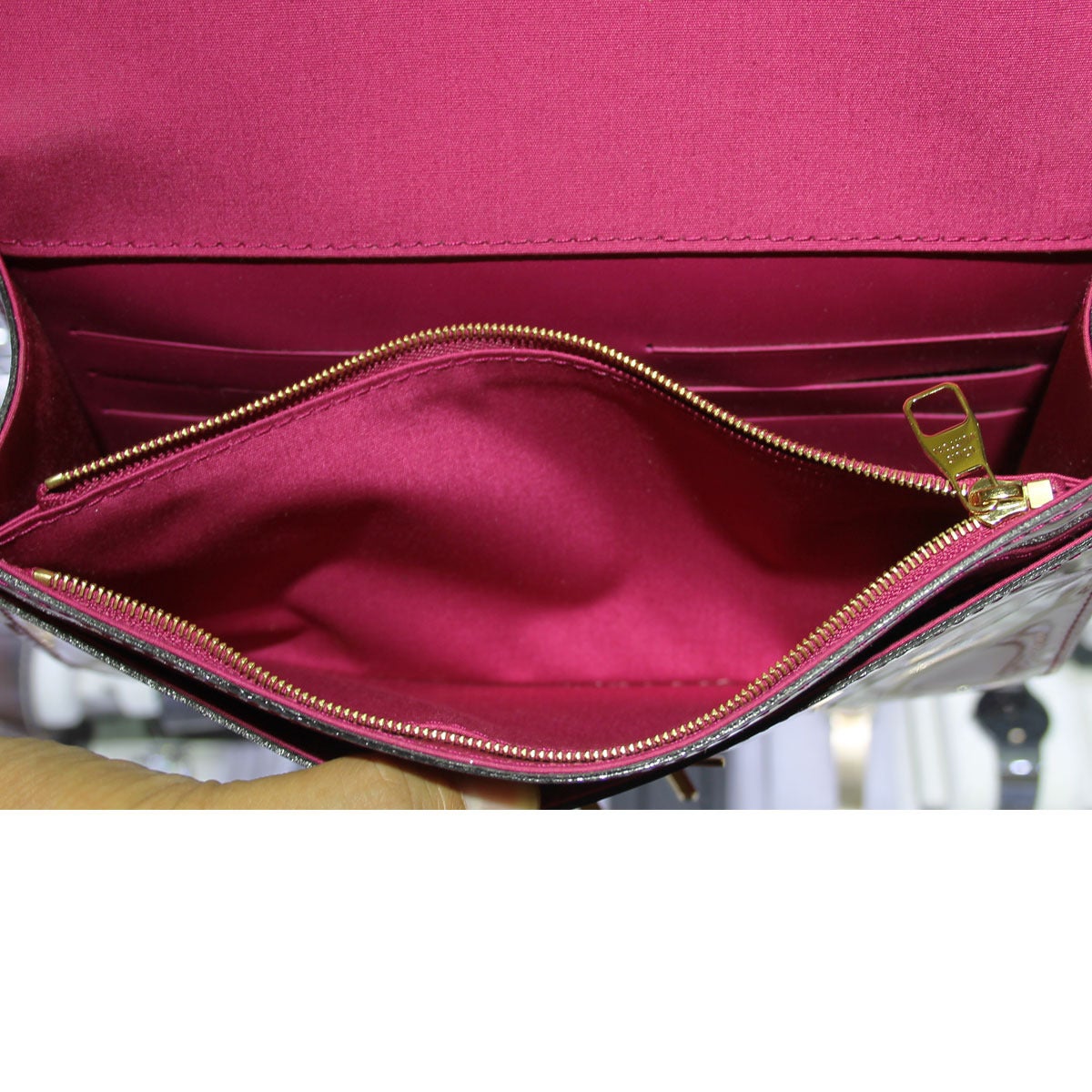 Louis Vuitton Louise Indian Rose Patent Leather Clutch 4