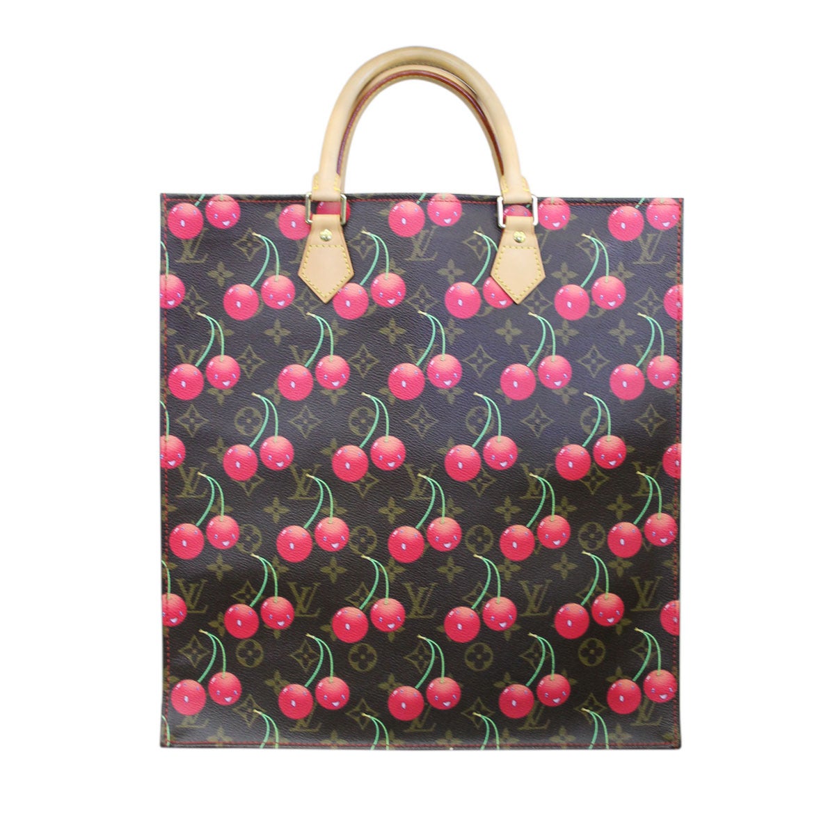 Louis Vuitton Cherry Blossom Pochette Monogram Bag Purse at 1stDibs