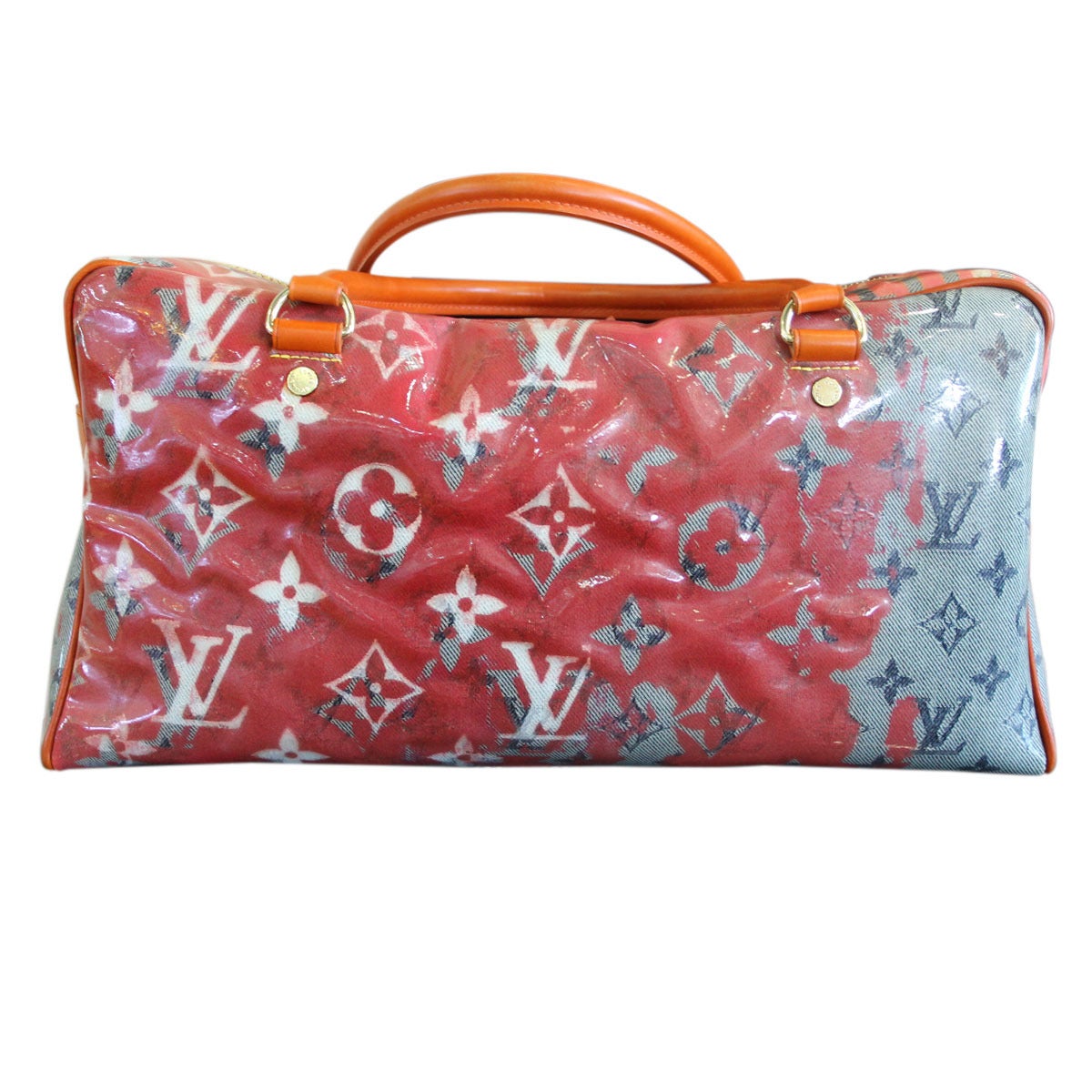 Brand: Louis Vuitton
Handles: Orange Cowhide Leather Rolled handles; Drop: 6.5
