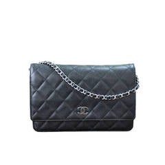 Chanel WOC Wallet on Chain Black Caviar Leather Crossbody Handbag