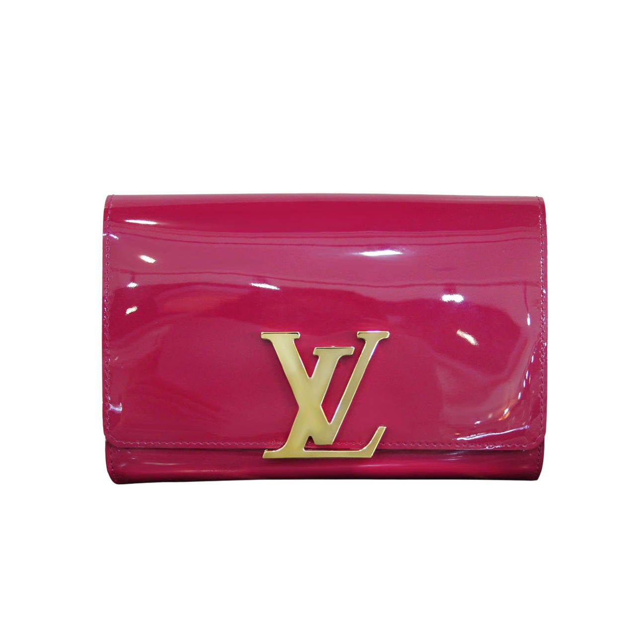 Louis Vuitton Louise Indian Rose Patent Leather Clutch