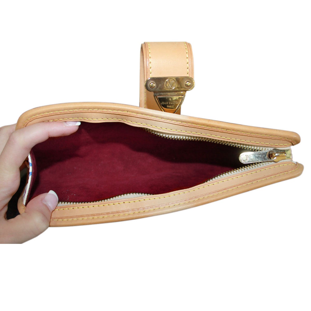 Louis Vuitton Shirley White Multicolor Clutch Shoulder Bag 2