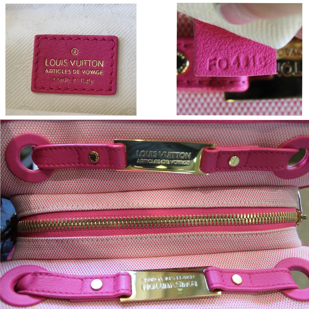 Louis Vuitton Articles de Voyage Pink Rider Bag 1