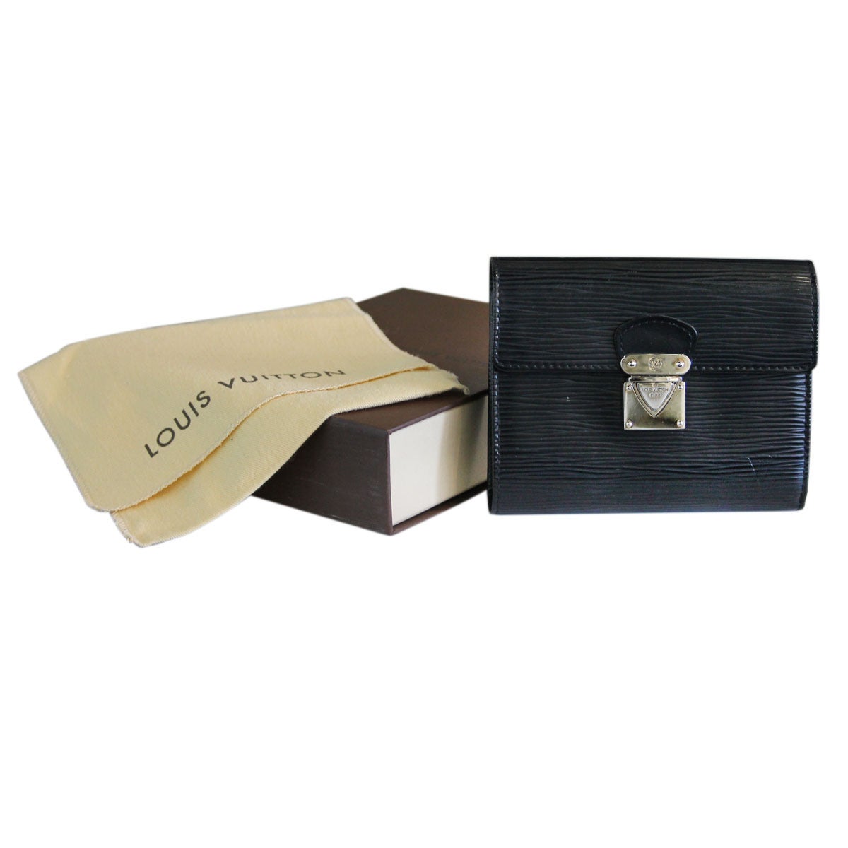Louis Vuitton Black Epi Leather Koala Wallet in Box 5