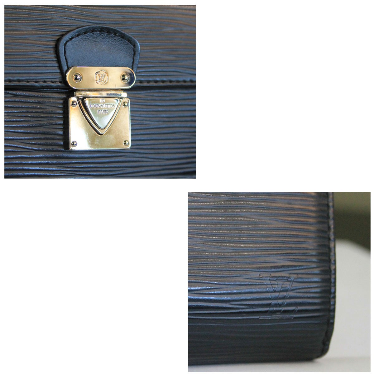 Louis Vuitton Black Epi Leather Koala Wallet in Box at 1stdibs