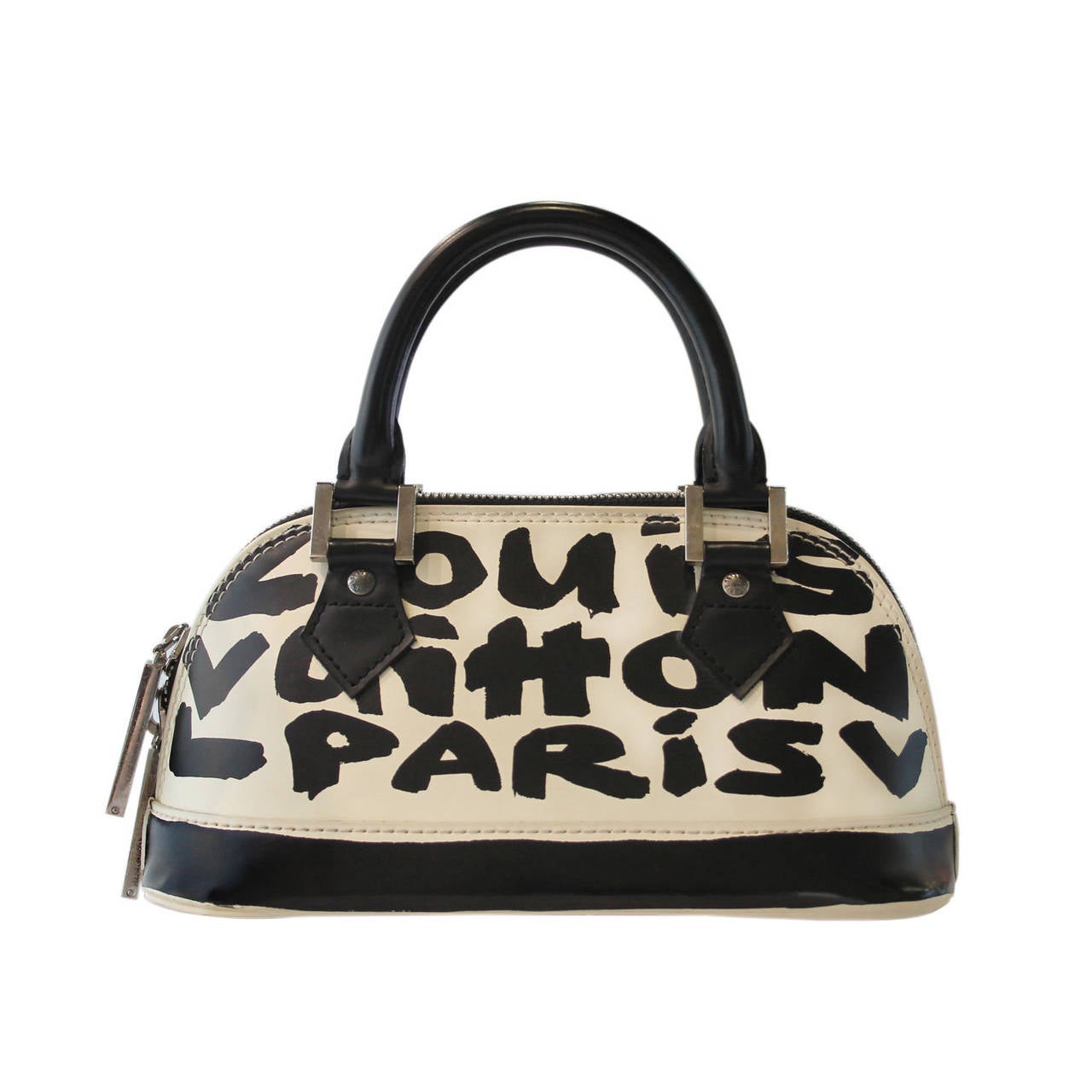 LOUIS VUITTON Graffiti Alma MM Black 188447