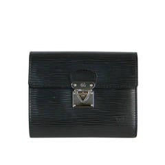 Louis Vuitton Black Epi Leather Koala Wallet in Box