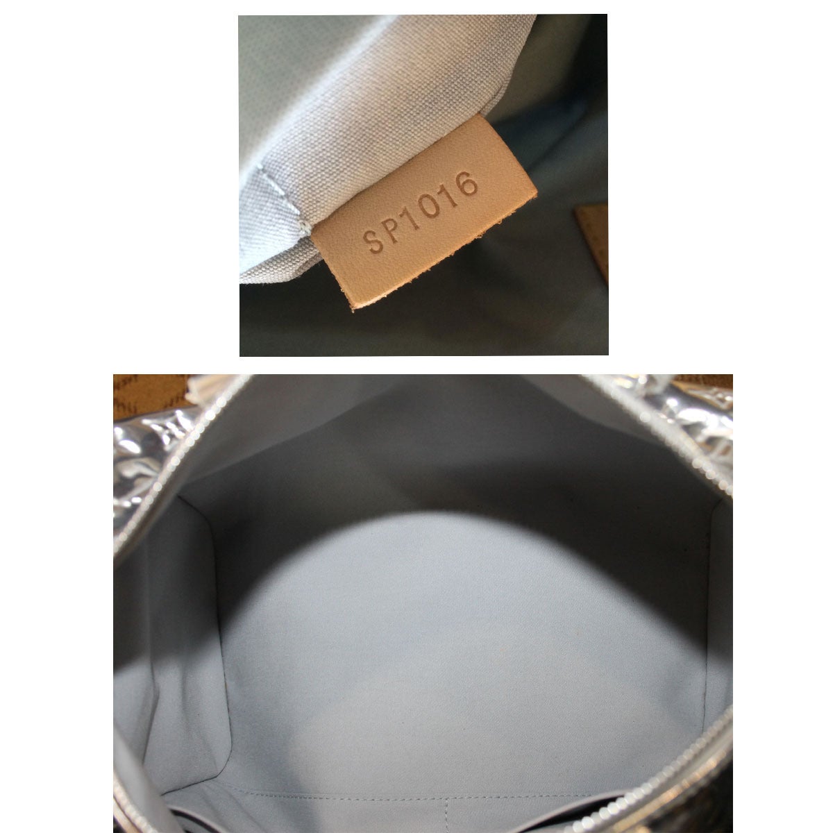 Louis Vuitton Speedy 30 Silver Monogram Miroir Handbag Purse 3