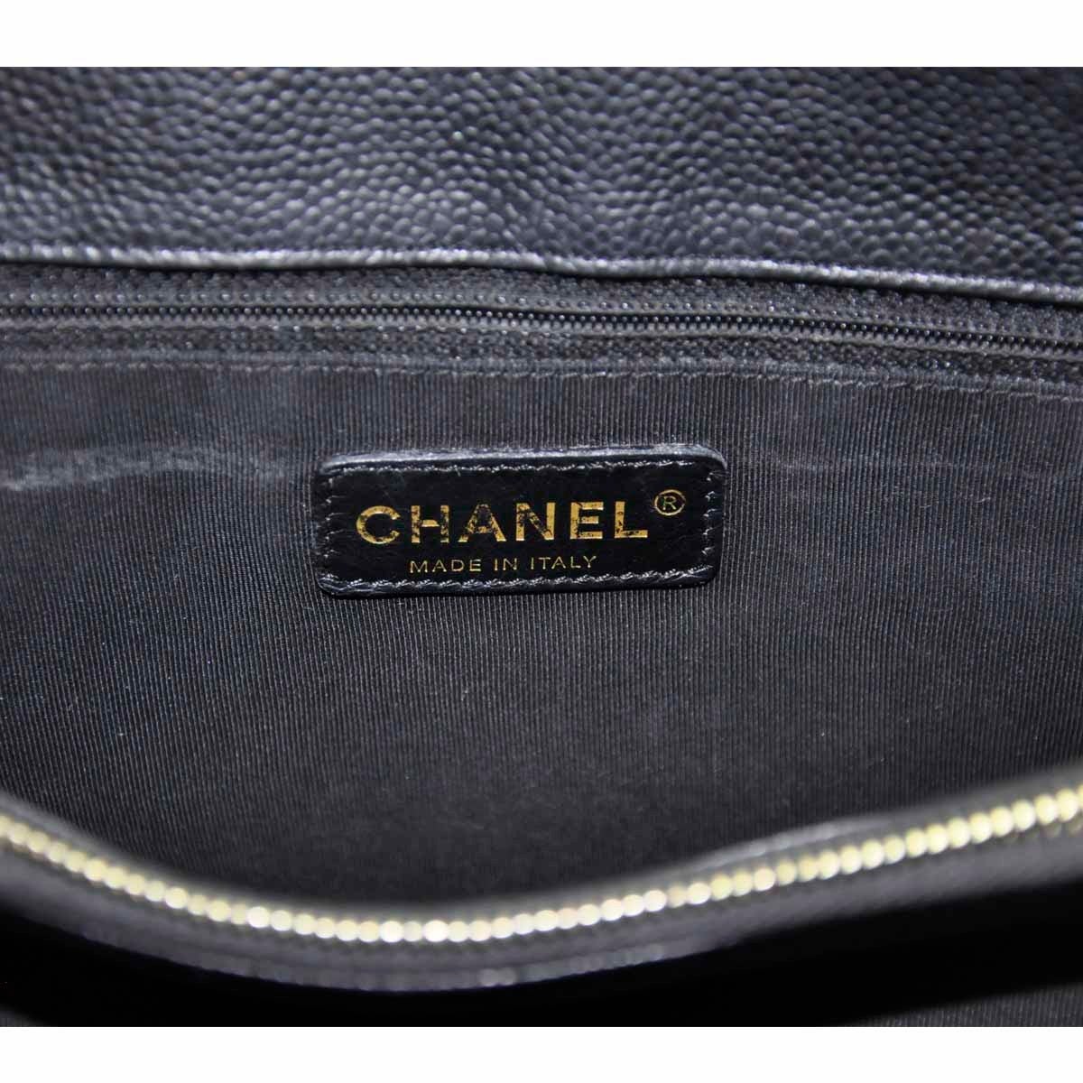 Chanel Grand Shopper Tote GST Black Leather Handbag 5