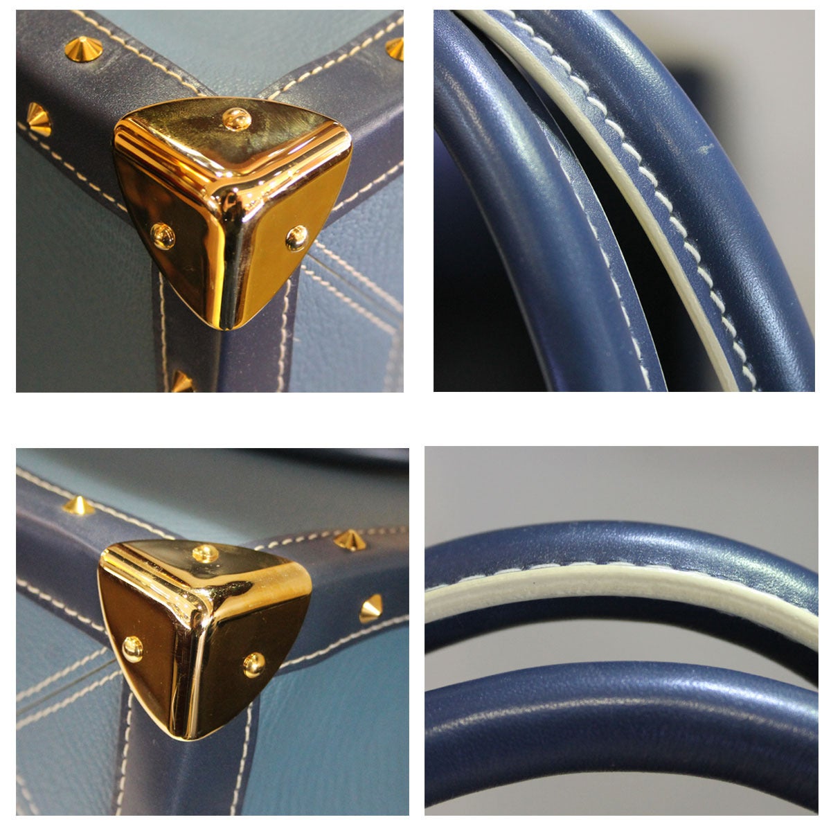 Louis Vuitton Suhali L'Imprevisble Blue Handbag Tote 2