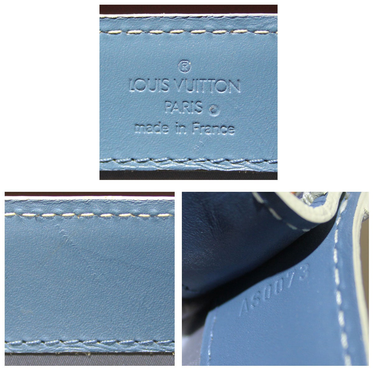 Louis Vuitton Suhali L'Imprevisble Blue Handbag Tote 4