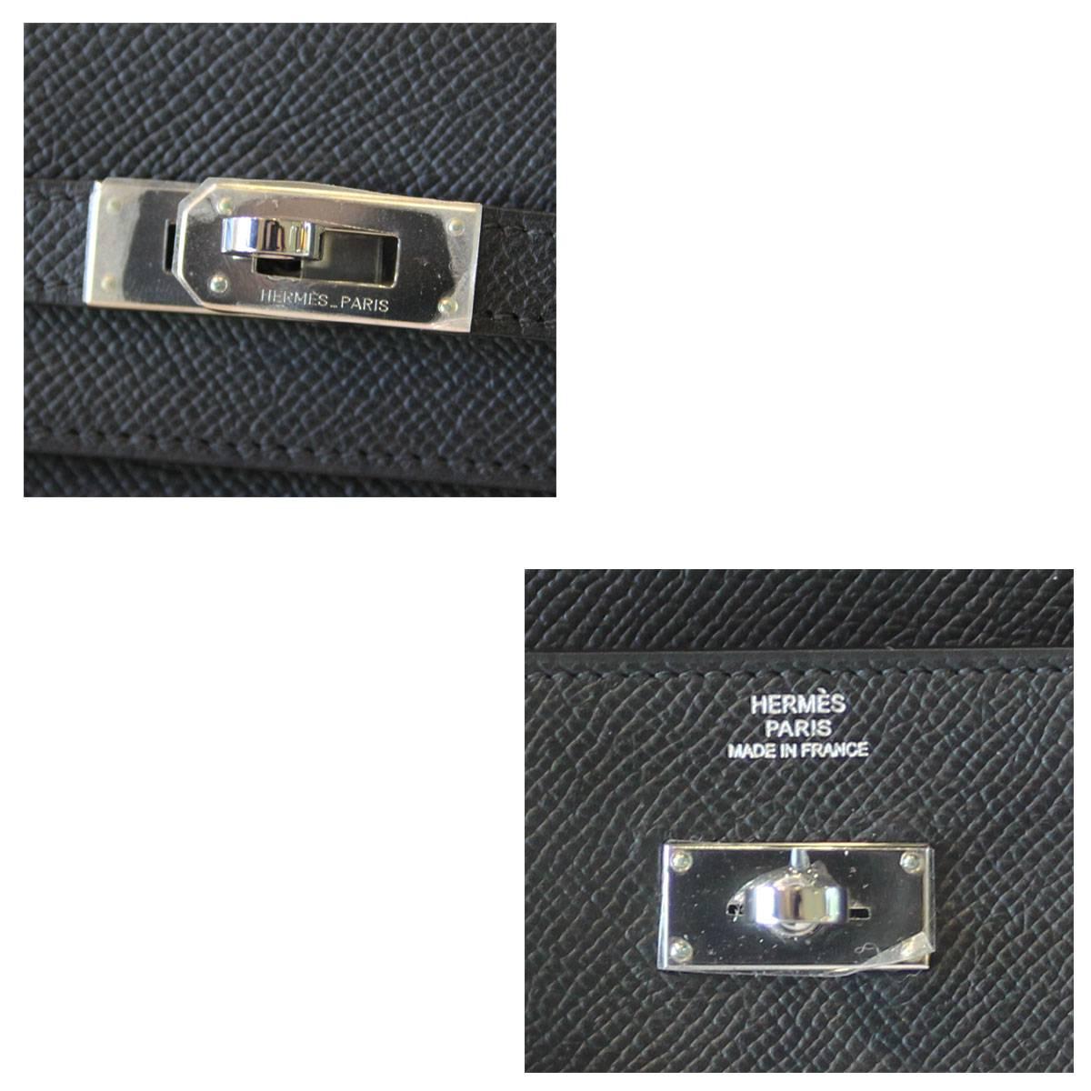 hermes black wallet