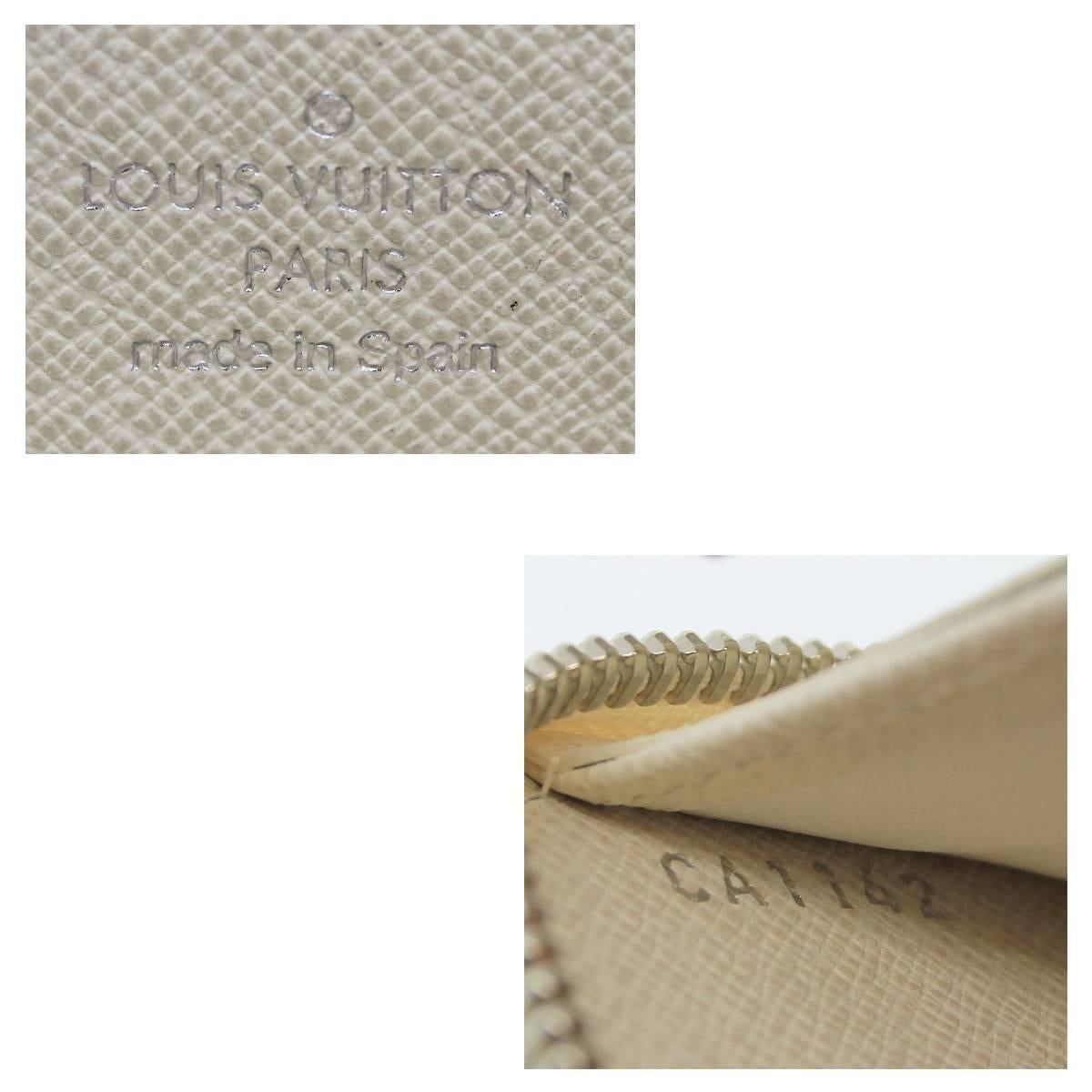 Louis Vuitton Epi Leather Off White Ivory Zippy Wallet in Box 2
