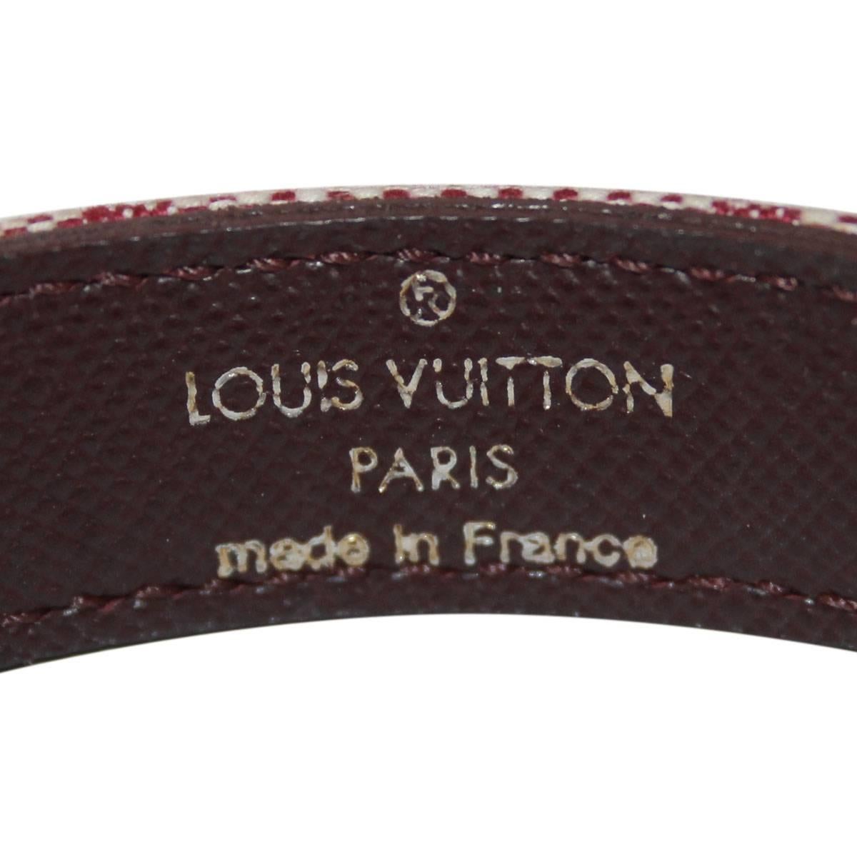 Louis Vuitton Mini Monogram Cerise Cherry Wish Bracelet In Good Condition In Boca Raton, FL