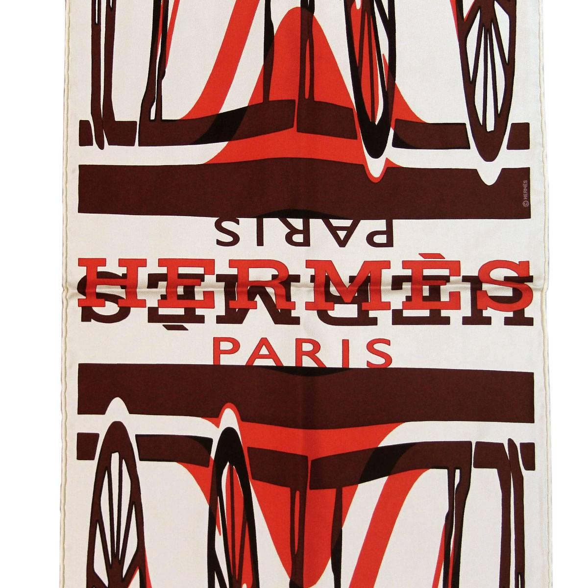 hermes scarf label